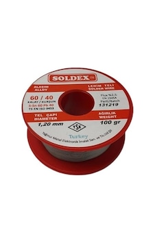 Soldex 1.2 Mm 100 Gr. Lehim Teli Sn60 Pb40 Soldex 1.2 Mm 100 Gr. Lehim Teli Sn60 Pb40