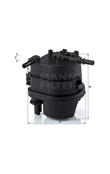 MANN WK939 Mazot Filtresi 107 206 207 307 Bipper / C1 C2 C3 C4 Nemo / Fiesta Fusion 1.4 HDI 1.4 TDCI Müsürlü