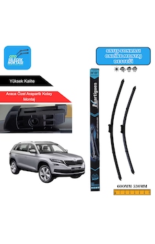 Skoda Kodıaq Ns7 2017 Araca Özel Uyumlu Ön Cam Silecek Takımı 600mm-530mm Skoda Kodıaq Ns7 2017 Araca Özel Uyumlu Ön Cam Silecek Takımı 600mm-530mm