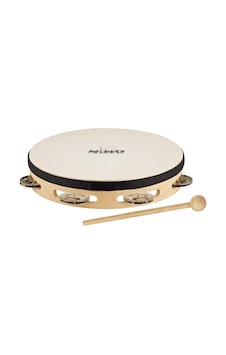 Nino Nıno47 Headed Wood 8 Inch Tambourine Nino Nıno47 Headed Wood 8 Inch Tambourine