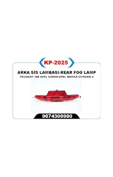 Reflektor Arka Tampon Orta Opel Corsa F 19- Mokka 20- Peugeot P208 15- Cıtroen C4 20- Glblseme - 83 Ds3 18- Sol Reflektor Arka Tampon Orta Opel Corsa F 19- Mokka 20- Peugeot P208 15- Cıtroen C4 20- Glblseme - 83 Ds3 18- Sol