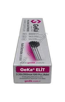 Geka Elit Rutil Kaynak Elektrod E6013 3,20x350 Mm - 1 Paket 100 Adet Geka Elit Rutil Kaynak Elektrod E6013 3,20x350 Mm - 1 Paket 100 Adet