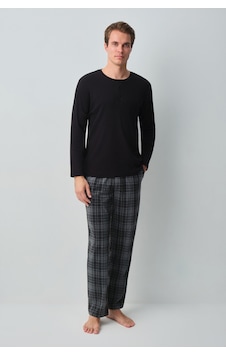 Suwen Luke Erkek Pijama Takımı Msh10510330893 Koyu Gri Suwen Luke Erkek Pijama Takımı Msh10510330893 Koyu Gri