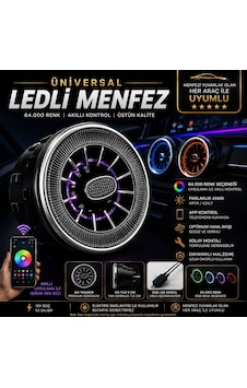 Işıklı Lüx Vip Model Klima Menfezi Izgarası Çapı 9-10cm 2 Adet Işıklı Lüx Vip Model Klima Menfezi Izgarası Çapı 9-10cm 2 Adet