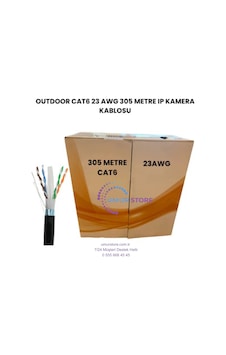 Cat6 305 Mt Dış Mekan 23 Awg Outdoor Ip Kamera Kablosu Cat6 305 Mt Dış Mekan 23 Awg Outdoor Ip Kamera Kablosu