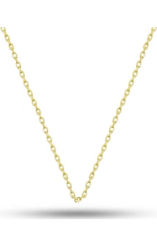 Gümüş Gold 0.30 Mikron 45 Cm Forse Kadın Zincir Gold Gümüş Gold 0.30 Mikron 45 Cm Forse Kadın Zincir Gold