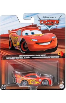 Disney Pixar Cars Lightning Mcqueen With Racing Wheels 1/55