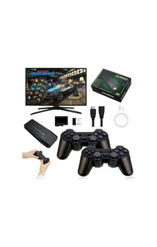 Retro Video Oyun Konsolu, 20.000+ Klasik Oyun Konsolu, 64g 4k Hdmı Çıkışı Game Stick, İki Kablosuz Oyun Konsolu 2.4g Tak Ve Çalıştır Tv Çubuğu Taşınabilir Konsol Retro Sku: Zeusstk0f71916387