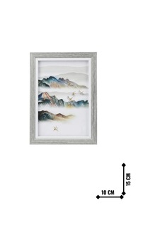 İnce Kenar Çerçeve Gri 15x10 Cm