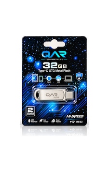 Qar Usb 3.0 Type-c Otg 32 Gb Metal Flash Bellek Qar Usb 3.0 Type-c Otg 32 Gb Metal Flash Bellek