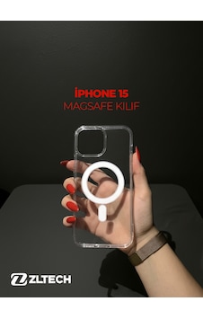 Apple iPhone 15 Uyumlu Magsafe Özellikli Sert Şeffaf Kılıf Plastıc Cover Şeffaf Apple iPhone 15 Uyumlu Magsafe Özellikli Sert Şeffaf Kılıf Plastıc Cover Şeffaf