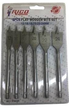 Rico Rc1299 Yaprak Matkap Ucu Ahşap Delme Takımı Seti 6Pcs Rico Rc1299 Yaprak Matkap Ucu Ahşap Delme Takımı Seti 6Pcs