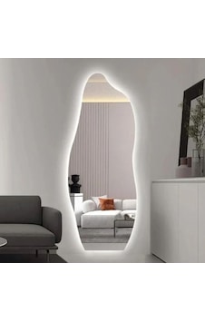 150x50 Led Işıklı Asimetrik Boy Aynası Beyaz
