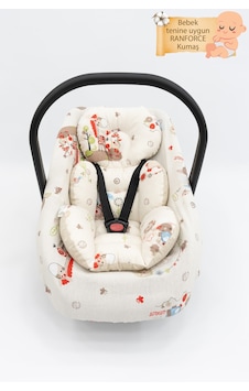 Ortopedik Bel Destekli Bebek Puset Minderi Ve Çarşaf 2'li Set, Çift Taraflı Kullanım, Animal Serisi Ortopedik Bel Destekli Bebek Puset Minderi Ve Çarşaf 2'li Set, Çift Taraflı Kullanım, Animal Serisi