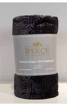 Eskimo Süper Soft Tek Kişilik 150x200 Cm Battaniye Antrasit Antrasit