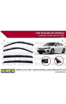 Foxus Niken Honda Civic Kromlu Cam Rüzgarlığı 2022 Sonrası Foxus Niken Honda Civic Kromlu Cam Rüzgarlığı 2022 Sonrası