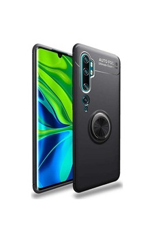 Xiaomi Mi Note 10 Kılıf Zore Ravel Silikon Kapak Siyah
