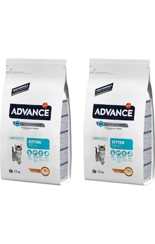 Advance Tavuklu Yavru Kedi Maması 2 x 1500 G Advance Tavuklu Yavru Kedi Maması 2 x 1500 G