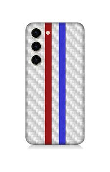 Samsung Galaxy S23 Uyumlu Silikon Kılıf Bordo Mavi Metal Desen Samsung Galaxy S23 Uyumlu Silikon Kılıf Bordo Mavi Metal Desen