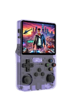 Konsol Plus R36S 3.5" IPS Ekran 15 000 Oyun 64 GB Retro El Oyun Konsolu - Mor Konsol Plus R36S 3.5" IPS Ekran 15 000 Oyun 64 GB Retro El Oyun Konsolu - Mor