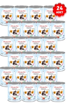 Ultravita Premium Yüksek Proteinli Kuzulu Konserve Yavru Kedi Maması 24 x 415 G Ultravita Premium Yüksek Proteinli Kuzulu Konserve Yavru Kedi Maması 24 x 415 G