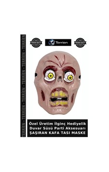Özel Üretim İlginç Hediyelik Duvar Süsü Parti Aksesuarı Şaşıran Kafa Tası Maske