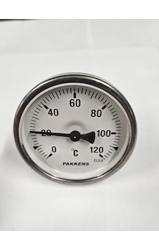 Pakkens Çap 63 Arkadan 0/+120 Derece 5 Cm Termometre Pakkens Çap 63 Arkadan 0/+120 Derece 5 Cm Termometre