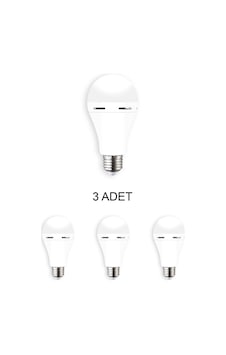 Cata Ct-4229 Şarjlı Led Ampul Beyaz 9w - 3 Lü Paket Cata Ct-4229 Şarjlı Led Ampul Beyaz 9w - 3 Lü Paket