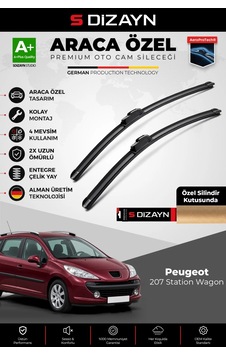 S-dizayn Peugeot 207 Station Wagon Ön Cam Silecek Seti 2007-2013 Premium Araca Özel 65-43 Cm A+ Kal S-dizayn Peugeot 207 Station Wagon Ön Cam Silecek Seti 2007-2013 Premium Araca Özel 65-43 Cm A+ Kal