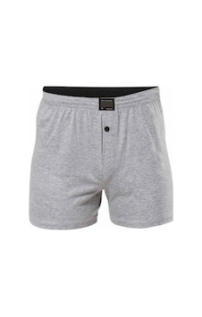 Mbb E-ticaret Düğmeli Pamuklu Erkek Penye Boxer Gri - 1146a