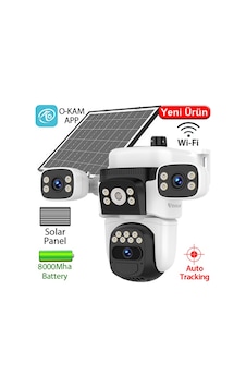 Vstarcam Cb621sr-wıfı 3x2mp Wi-fi Dış Mekan Güneş Enerjili Pt Güvenlik Kamerası - 3 Lensli, Renkli Vstarcam Cb621sr-wıfı 3x2mp Wi-fi Dış Mekan Güneş Enerjili Pt Güvenlik Kamerası - 3 Lensli, Renkli