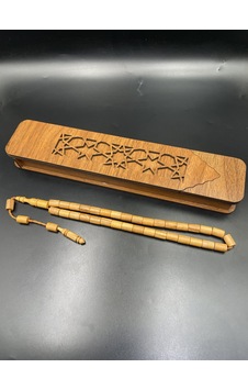 El Yapımı Şimşir Tespih 11x7 Mm No:3