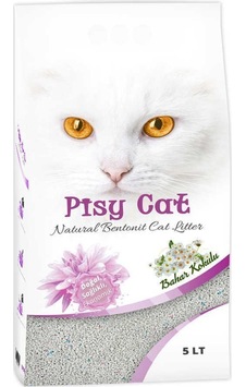 Pisy Cat Bahar Kokulu Tozsuz Topaklaşan İnce Bentonit Kedi Kumu 5 L Pisy Cat Bahar Kokulu Tozsuz Topaklaşan İnce Bentonit Kedi Kumu 5 L