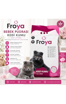 Froya Bebek Pudrası Kokulu Kedi Kumu 10 Lt Orta Taneli Topaklanan Tozsuz Kedi Kumu Froya Bebek Pudrası Kokulu Kedi Kumu 10 Lt Orta Taneli Topaklanan Tozsuz Kedi Kumu