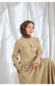 Silk Home %100 Twill İpek Eşarp S539 Kahverengi Silk Home %100 Twill İpek Eşarp S539 Kahverengi
