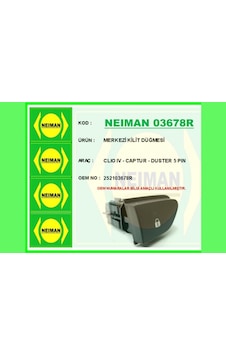 Merkezi - 148 - Kilit Düğmesi Clıo Iv - Captur - Duster - Dpmıx-hb - 5 Pın