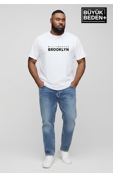 Superlife Erkek Büyük Beden Willamsburg Brooklyn Baskılı 3xl-6xl Bisiklet Yaka Tshırt Spr26bts510-16 Beyaz Superlife Erkek Büyük Beden Willamsburg Brooklyn Baskılı 3xl-6xl Bisiklet Yaka Tshırt Spr26bts510-16 Beyaz