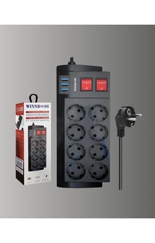 Termal Korumalı 8 Prizli 3 Usb Li Uzatma Kablosu Yeni Nesil Android Termal Korumalı 8 Prizli 3 Usb Li Uzatma Kablosu Yeni Nesil Android