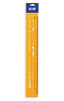 805 Üniversal Yazı Şablonu 30 Cm Cetvel Diğer