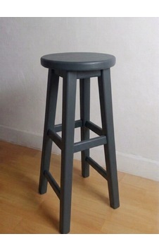 Ahşap Tabure 75 Cm Antrasit