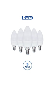 Rtl02111-5 Rother Led Mum Avize Ampul 6w E14 470 Lümen 4500k Gün Işığı Enerji Tasarruflu Ampul 5 Ade Rtl02111-5 Rother Led Mum Avize Ampul 6w E14 470 Lümen 4500k Gün Işığı Enerji Tasarruflu Ampul 5 Ade