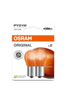 Osram Ampul Py21w 21w 12v Bau15s 10xbli2 3c Blister Original 7507-02b Osr 7507-2bl