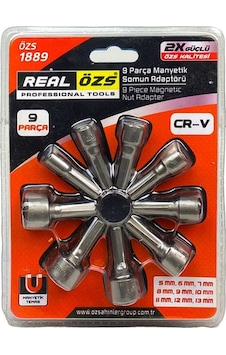 Real Özs 9 Parça Manyetik Somun Adaptörü Real Özs 9 Parça Manyetik Somun Adaptörü