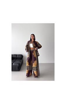 Wellway İthal Chokellaa Kumaş Çiçekli Tunik Gömlek & Pantolon 2li Takım-kahverengi -26112 Kahverengi Wellway İthal Chokellaa Kumaş Çiçekli Tunik Gömlek & Pantolon 2li Takım-kahverengi -26112 Kahverengi