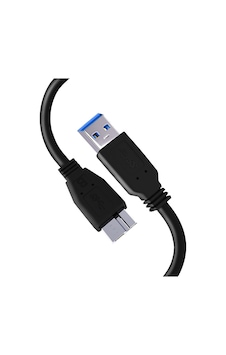 Western Digital Wd/seagate/elements/toshiba/my Passport/samsung Galaxy S5 M3 1tb/hitachi/xbox/ps4 İçin Taşınabilir Sabit Disk İçin Usb 3.0 A - Micro B Harici Sabit Sürücü Kablosu - Siyah 50cm