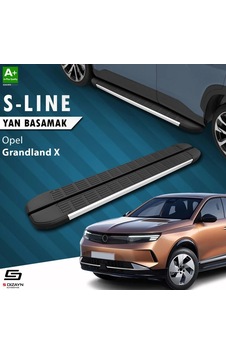 S-dizayn Opel Grandland X 2 Hybrid S-line Aluminyum Yan Basamak 183 Cm 2024 Üzeri A+ Kalite