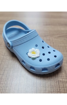 Croco Crocs Ve Terlik Uyumlu Jibbitz Süsü 5'li Paket - Beyaz Gardenya Çiçek Figürlü Açık Yeşil - Koyu Yeşil - Beyaz