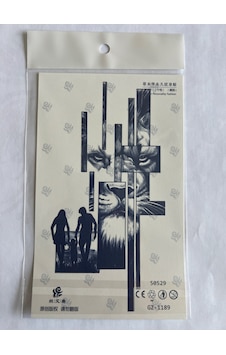 Aslan Ailesi 18x11 Cm Yarı Kalıcı Geçici Dövme