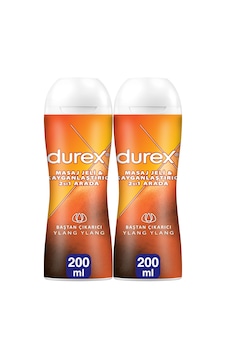 Durex Play 2si1 Arada Hassas Ylang Ylang Kayganlaştırıcı & Masaj Jeli 2 x 200 ML Durex Play 2si1 Arada Hassas Ylang Ylang Kayganlaştırıcı & Masaj Jeli 2 x 200 ML