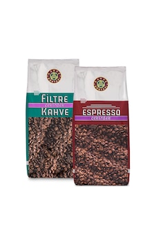 Kahve Dünyası Çekirdek Filtre Kahve 1 KG + Çekirdek Espresso 1 KG Kahve Dünyası Çekirdek Filtre Kahve 1 KG + Çekirdek Espresso 1 KG